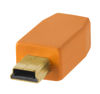 Picture of Tether Tools USB2 Cable to Mini-B 5 pin 15'  Orange