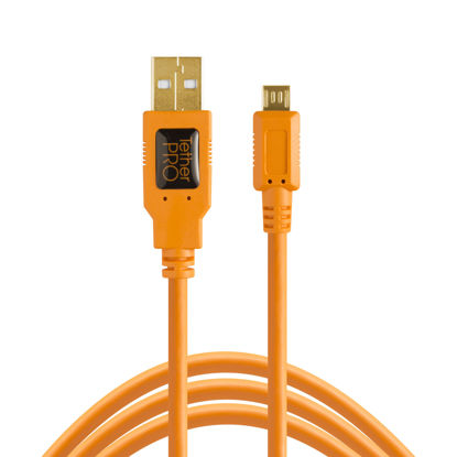 Picture of Tether Tools USB2 Cable 15' Micro-B 5 Pin (Sony A7 cameras)