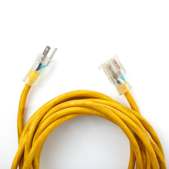 Picture of 12 Gage 50' AC Extension  Cord, Yellow