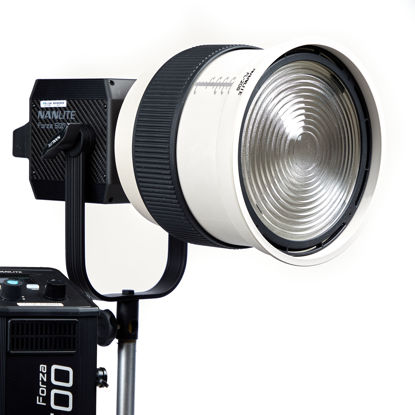 Picture of Nanlite Forza 500B II  Bi-color LED With Fresnel Attachment Kit